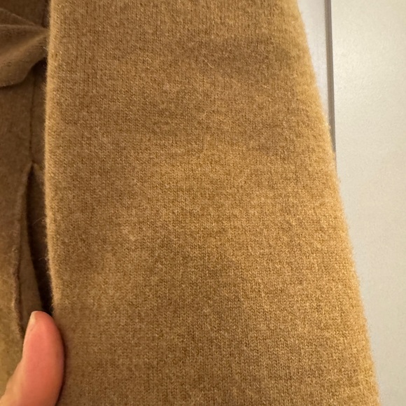 Cuyana Wool Cashmere Sweater Coat - Camel Color - Picture 9 of 9